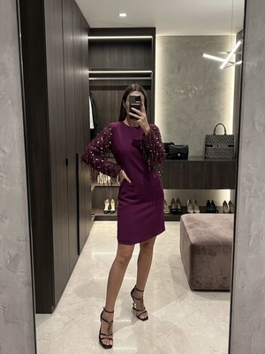 Women's dress purple size L like new