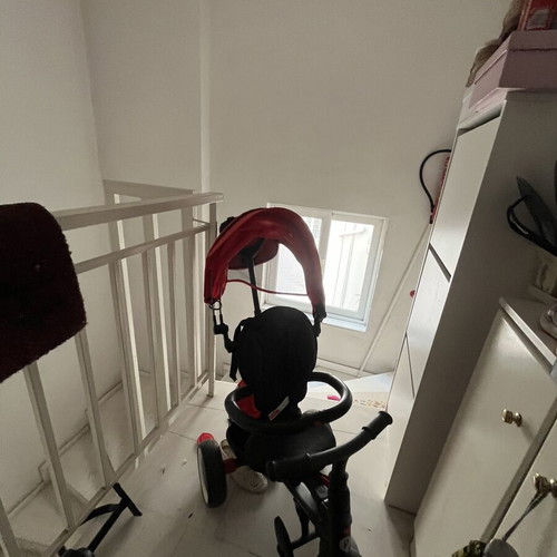 Tricycle stroller for baby, blue, new