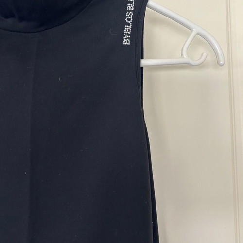 Byblos Sleeveless Turtleneck Women's Black Vintage Top size S like new