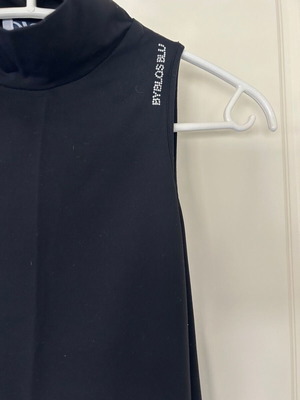 Byblos Sleeveless Turtleneck Women's Black Vintage Top size S like new