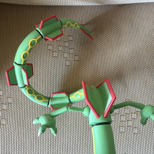Pokémon Rayquaza figure, dragon flying type