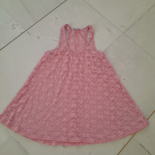 Bill Cost pink lace blouse with flowers, like new, size S
