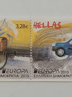 Greek Europa CEPT 2013 stamps used, set of 2