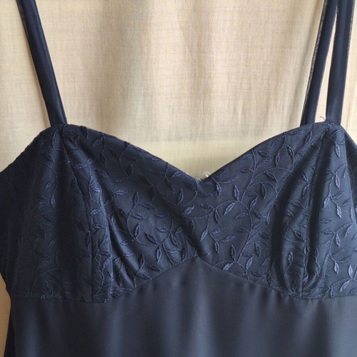 Navy Blue Evening Maxi Dress 3 Piece Set Medium, like new