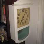 Wall clock wind-up used with pendulum from the 50s