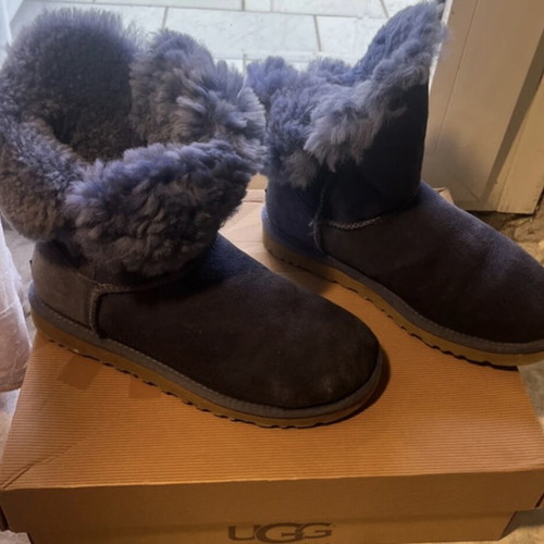 Ugg boots like new, leather, size 37, purple