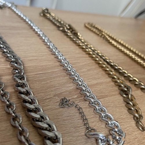 Set of 4 Necklaces new, 2 gold and 2 silver from Bershka and H&M