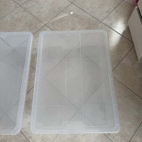 IKEA Samla storage boxes like new, set of 2, 79x57x18 cm