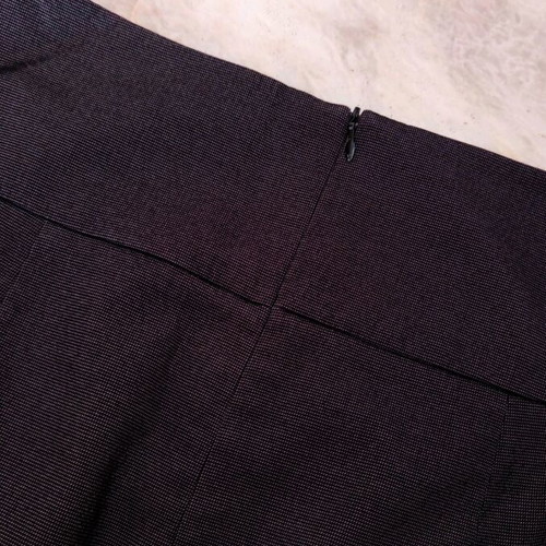 Zara black pencil skirt, high-waisted, textured fabric