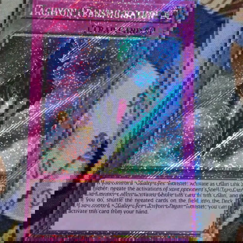 Tachyon Transmigration Platinum Secret Rare κάρτα Yu-Gi-Oh! σαν καινούργιο