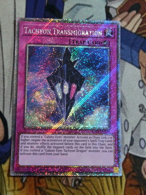 Tachyon Transmigration Platinum Secret Rare κάρτα Yu-Gi-Oh! σαν καινούργιο