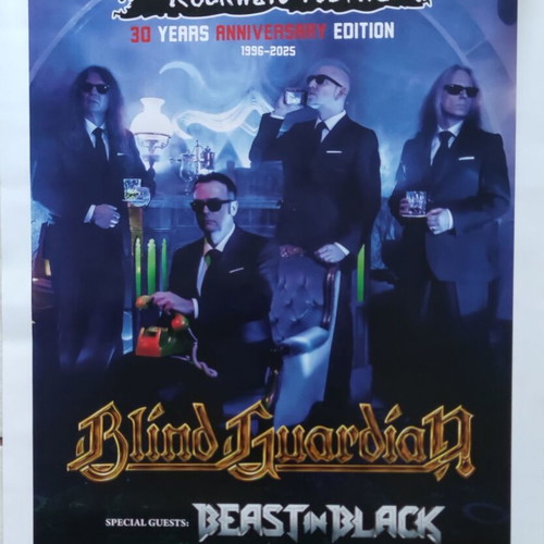 Blind Guardian Beast in Black Concert Poster Athens 2025 like new