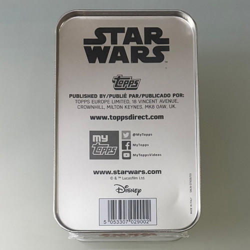 Star Wars The Last Jedi Topps μεταλλικό κουτί με 39 κάρτες