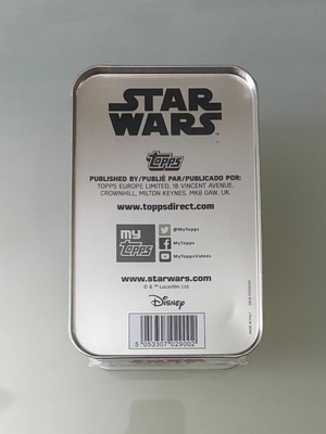 Star Wars The Last Jedi Topps μεταλλικό κουτί με 39 κάρτες