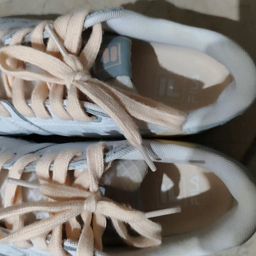 Fila women's athletic shoes like new, size 38, white-gray