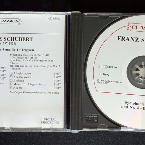 Franz Schubert 2 CDs used, classical music
