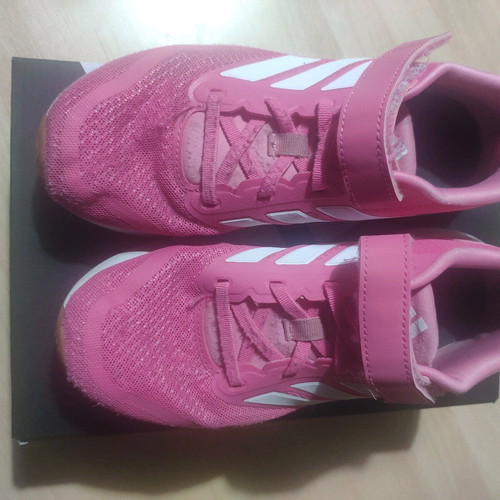 Adidas Runfalcon 5 el used kids running shoes size 35 pink