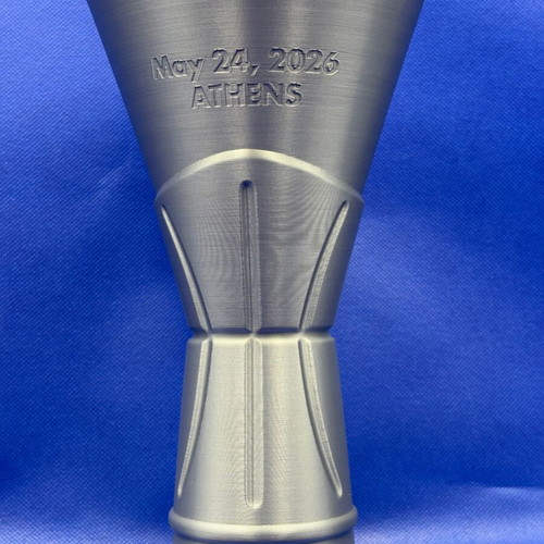 Τρόπαιο Ολυμπιακός Ευρωλίγκα 2026 κατόπιν παραγγελίας 3D εκτυπωμένο κύπελλο με λογότυπο