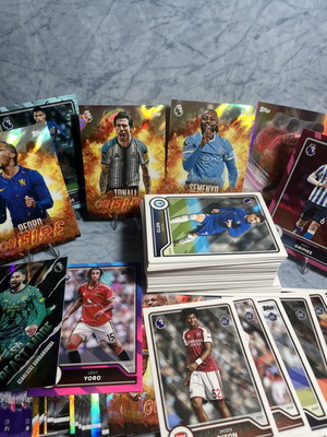 Topps Premier League Flagship 2026/27 bulk lot, 140+ cards