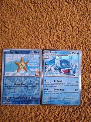 Pokemon card pack Misty's Staryu and Palafin new
