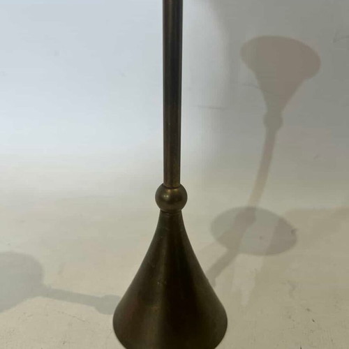 Vintage brass candlestick used 21.5x6 cm