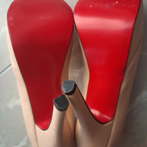 Christian Louboutin high-heeled women's pumps, beige, size 38