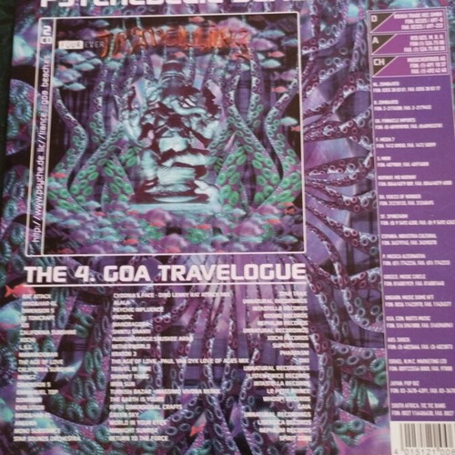 Traveling Psychedelic Beach Trance Promo Poster refurbished, approx 25x20 cm