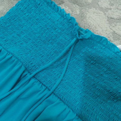 Juicy Couture dress new, short front long back, blue, XL