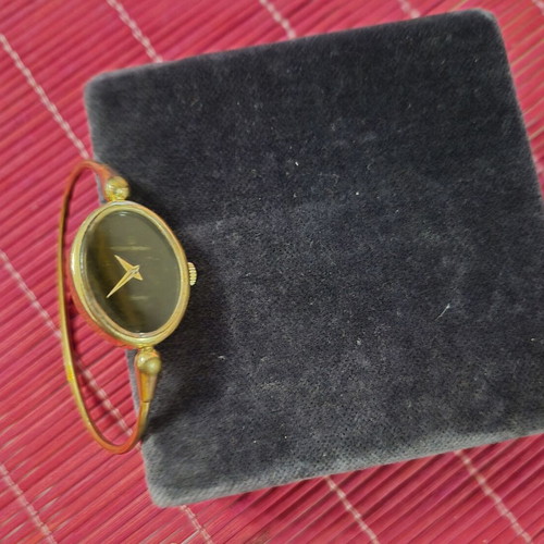 Michel Herbelin vintage gold-plated bangle watch