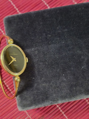 Michel Herbelin vintage gold-plated bangle watch