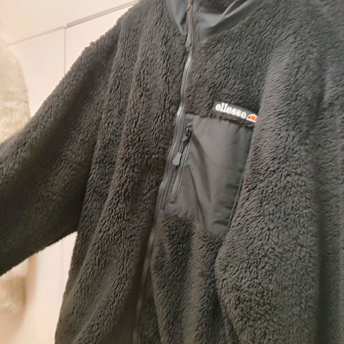 Ellesse Cervacol Sherpa men's fleece jacket XL like new, black