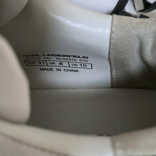 Karl Lagerfeld women's lightweight sneakers like new, black and white