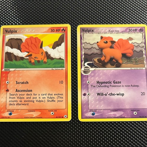 Vulpix Pokémon card pack of 2