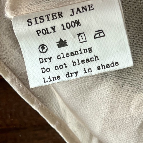 Sister Jane polka dot shirt like new, size M, cream and black