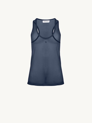 Vassia Kostara tank top new, size S, blue
