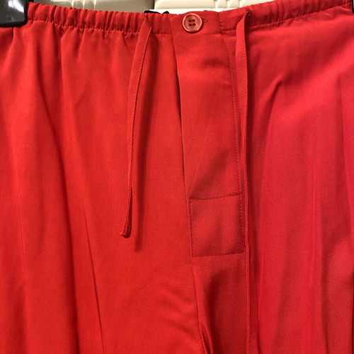 Zara red fabric pants like new, size XS