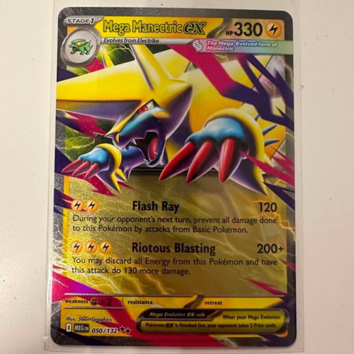 Pokemon Mega Manectric ex #50 card new