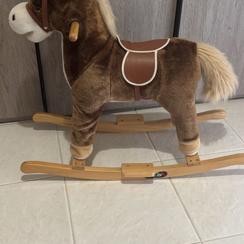 Rocking horse with sounds like new