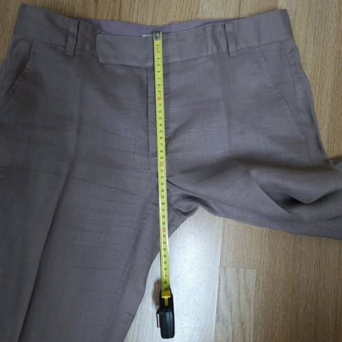 Zara women's linen pants like new, size L, earthy color