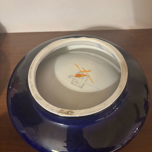 Handmade ceramic bowl used