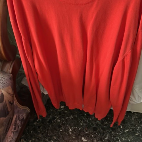 Lacoste Garment dyed ανδρική μπλούζα κόκκινη σαν καινούργιο, XXL