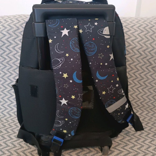 Nasa school bag used with wheels