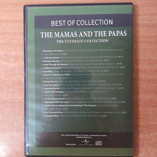 The Mamas and the Papas The Ultimate Collection CD, rock