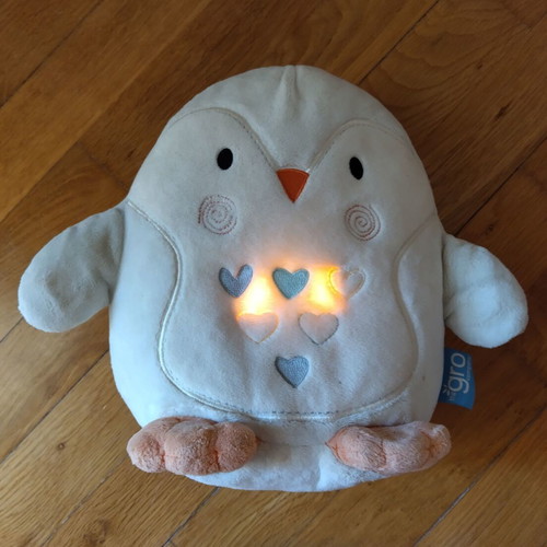 Tommee Tippee Grofriend Ollie owl used with white noise sounds