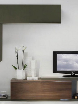 Alexopoulos & Co TV unit, oak and lacquer in grey/anthracite