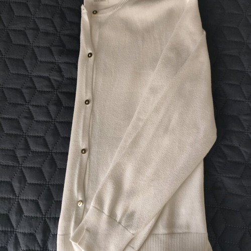 Zara kids white basic cardigan like new