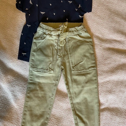 Zara pants and Babyface blouse set like new for 4 years old