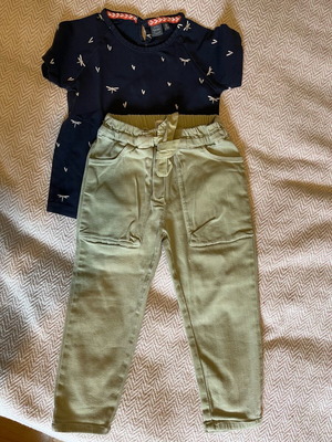 Zara pants and Babyface blouse set like new for 4 years old