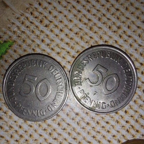Coin lot used with German marks and Greek drachmas