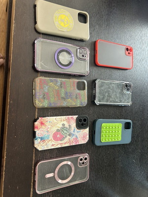 iPhone 11 cases, pack of 8, like new